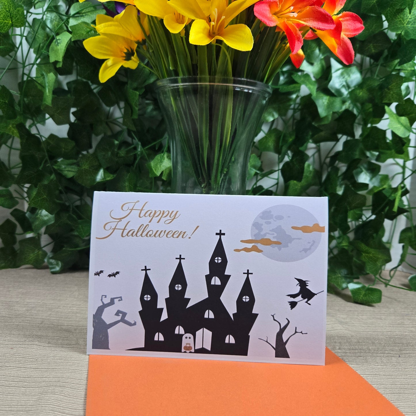 Haunted House Halloween Card