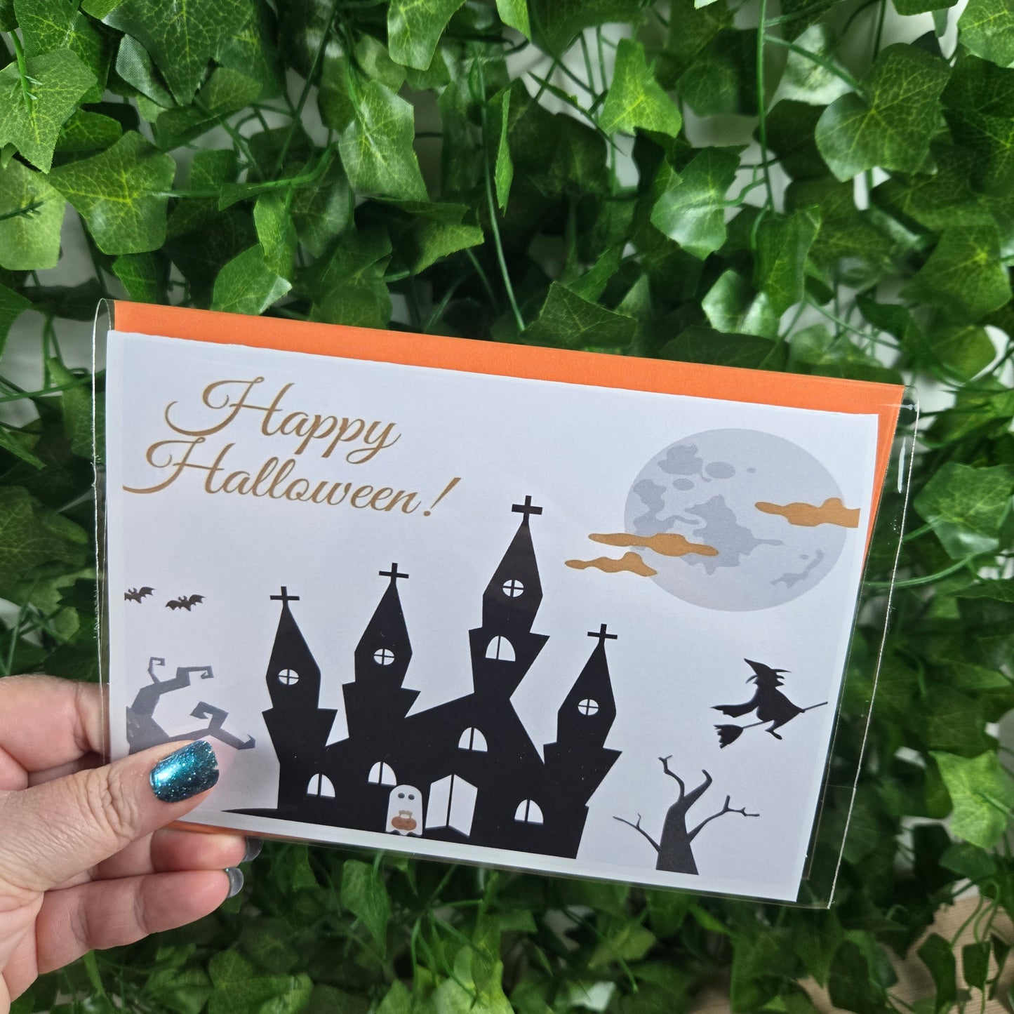 Haunted House Halloween Card