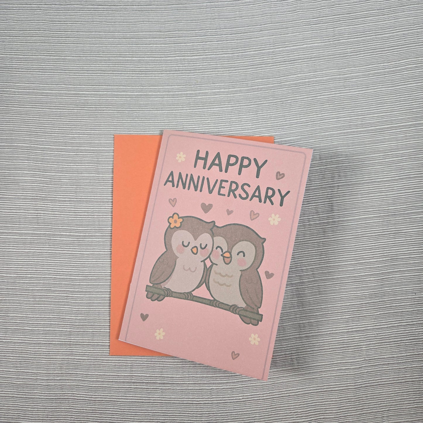 Cute Owl Couple Anniversary Card
