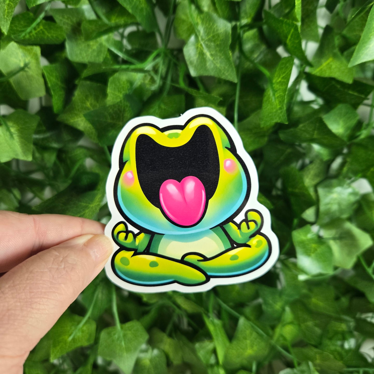 Funny Cute Frog Stickers