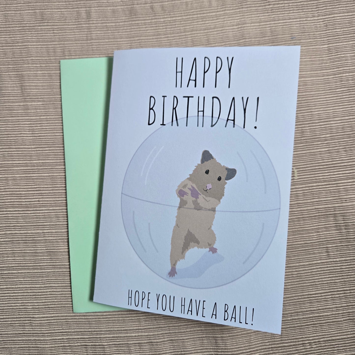 Funny Hamster Birthday Card