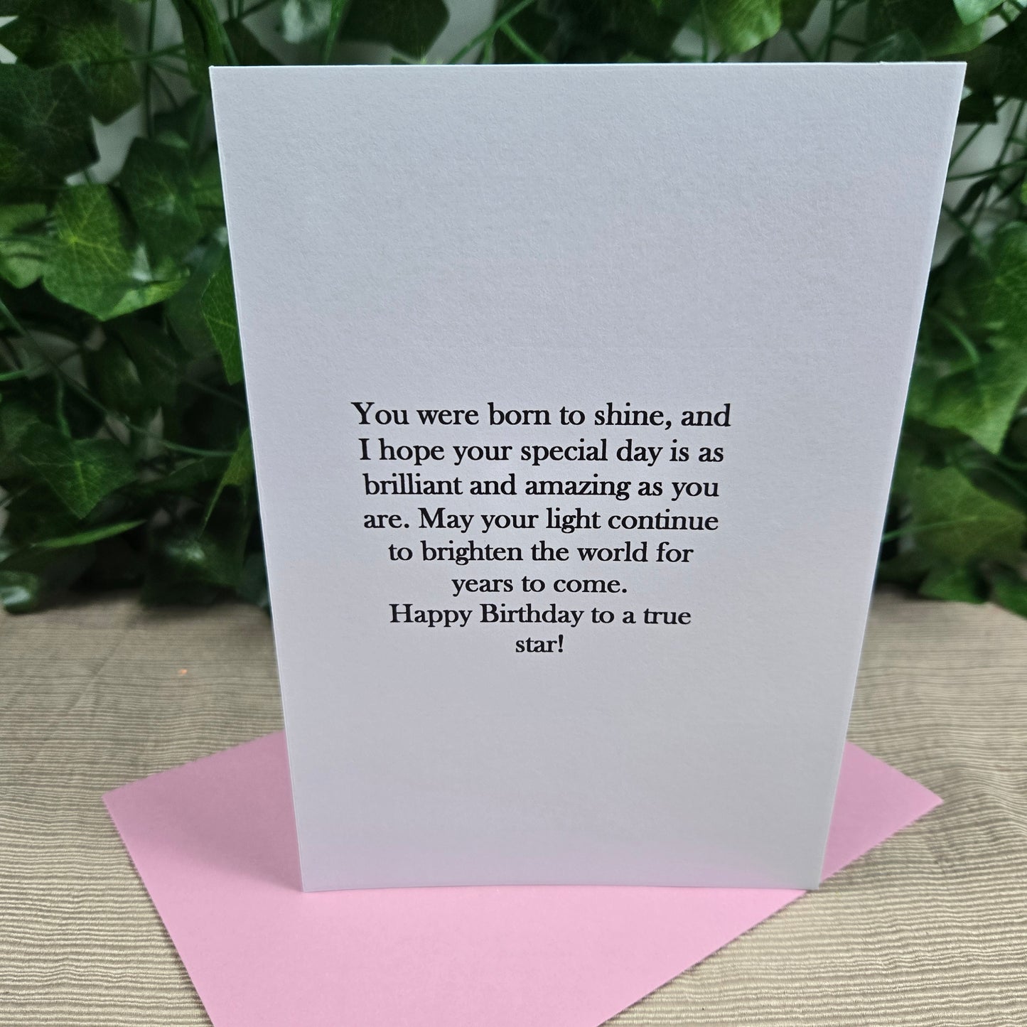 Born To Sparkle Birthday Card