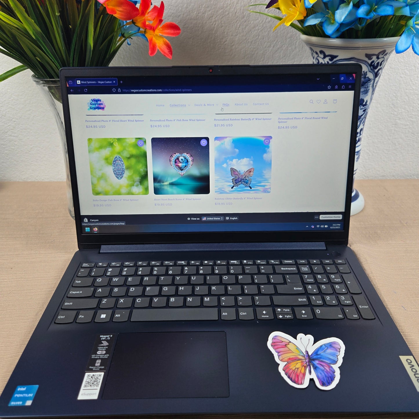 Beautiful Butterfly Stickers