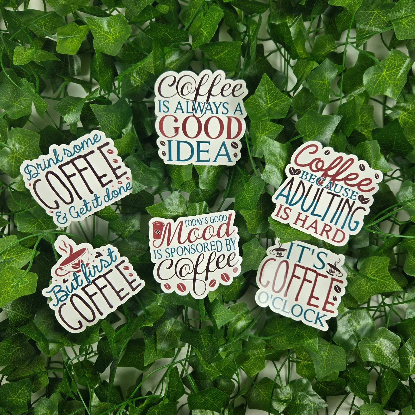 Coffee Quotes Collection 1 Stickers
