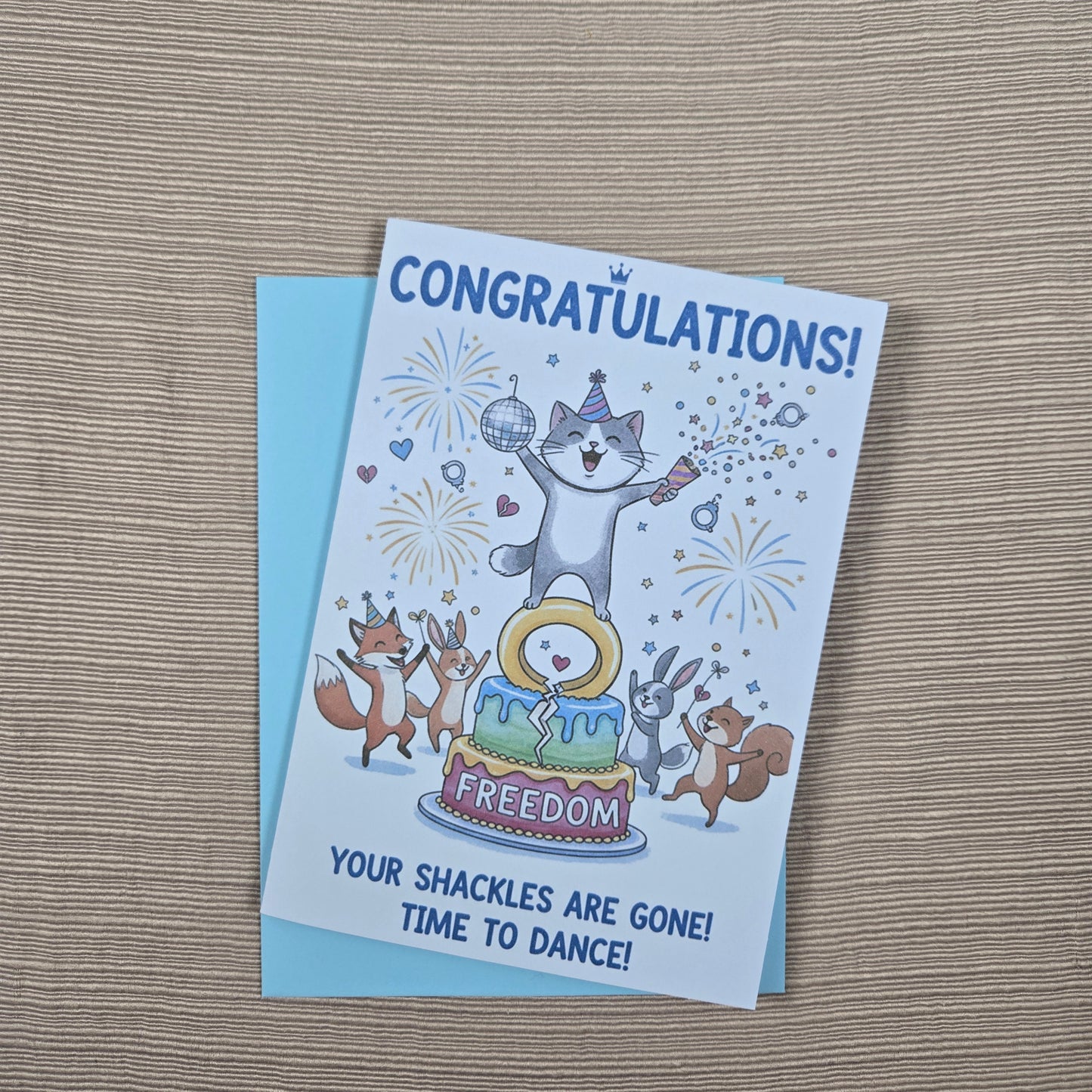 Congratulations On Your Divorce Funny Card
