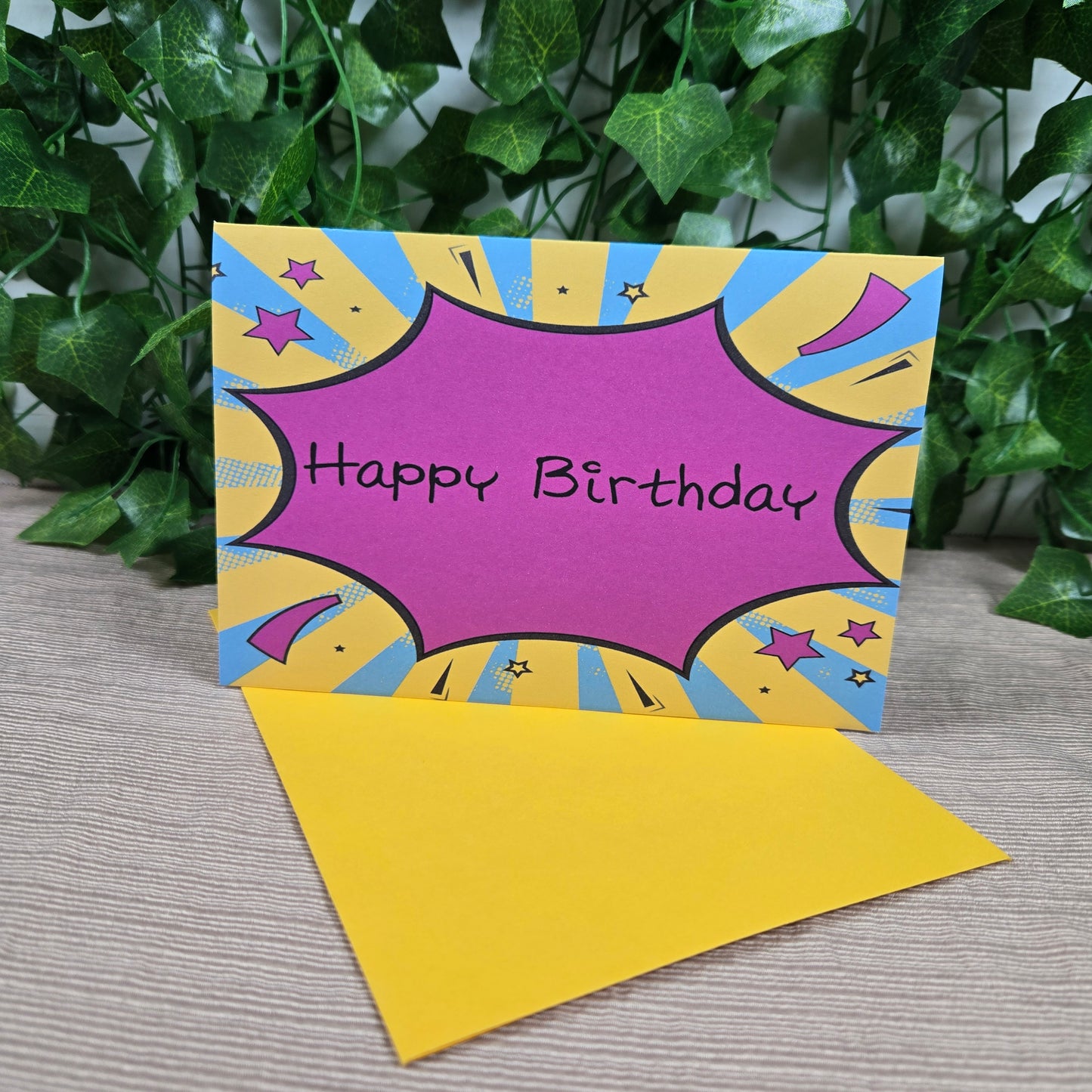 Comic Happy Birthday Card