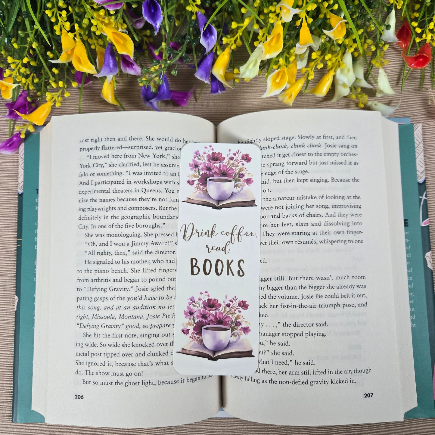 Drink Coffee and Read Books Bookmark