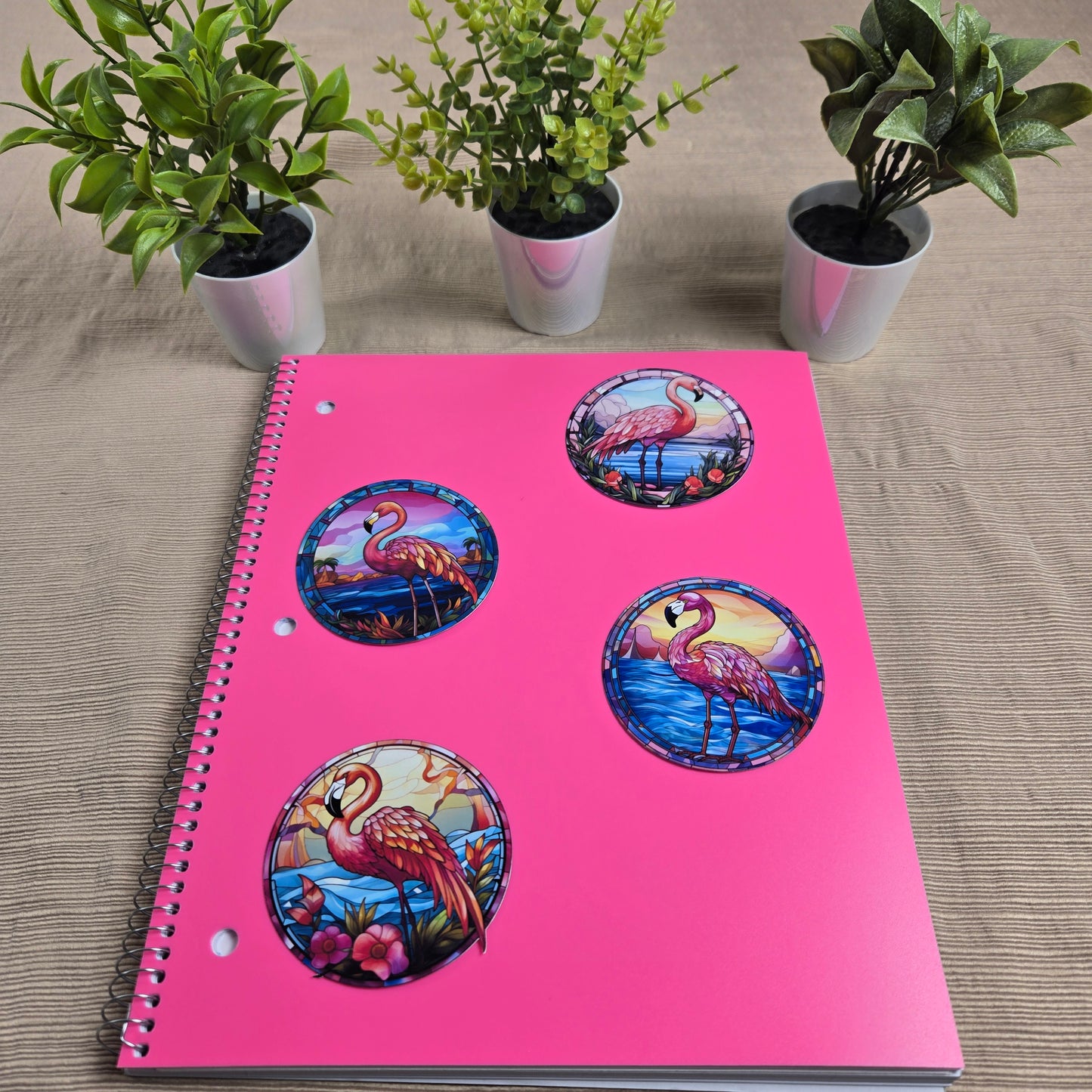 Colorful Flamingo Stickers
