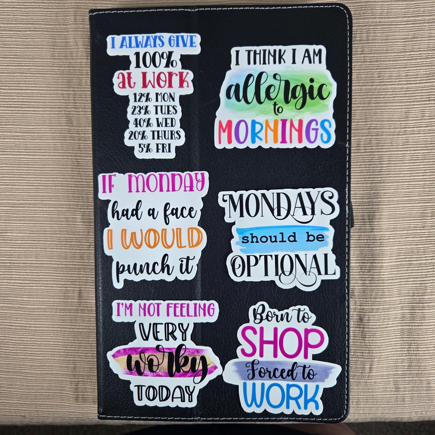 Sarcastic Work Stickers