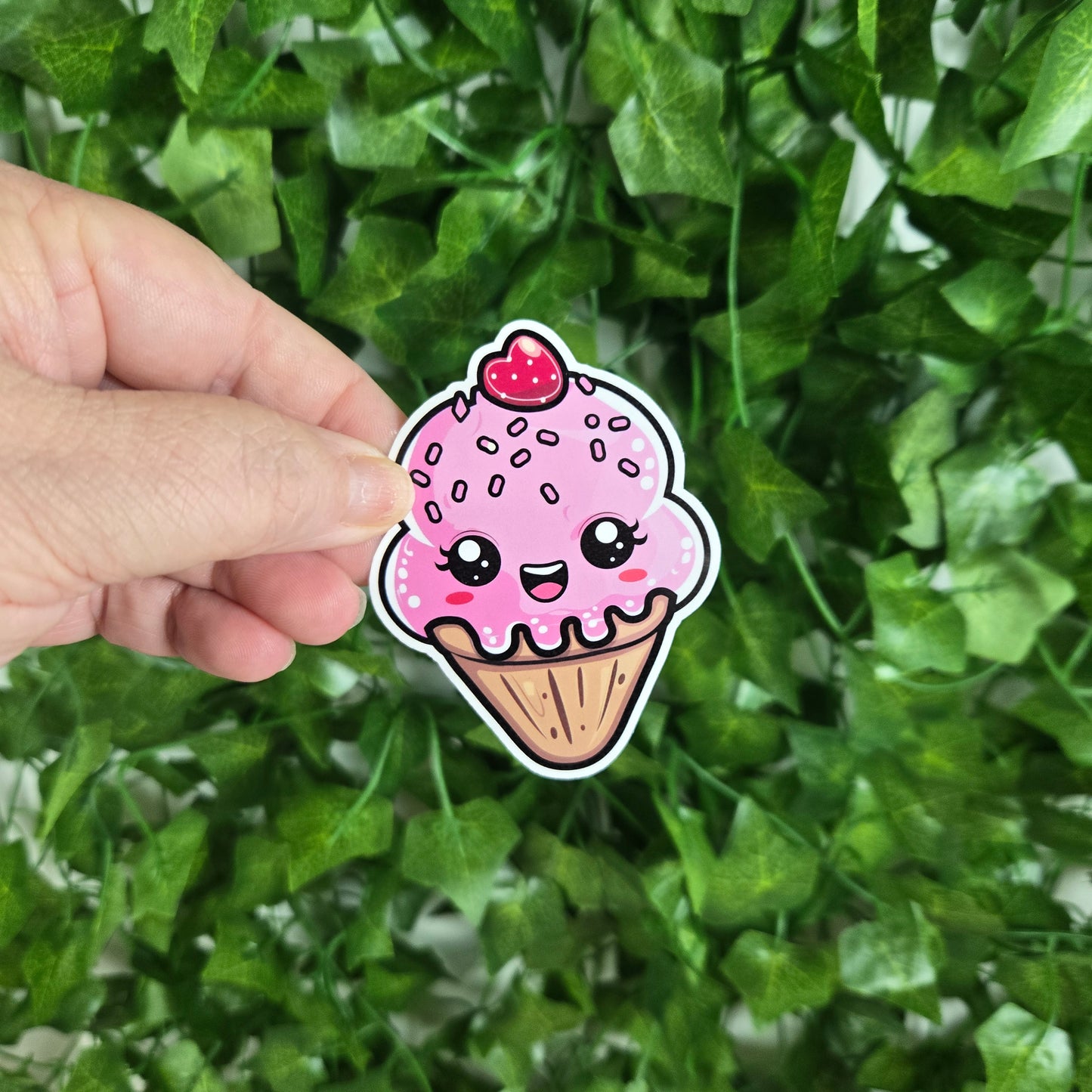 Adorable Ice Cream Cone Stickers