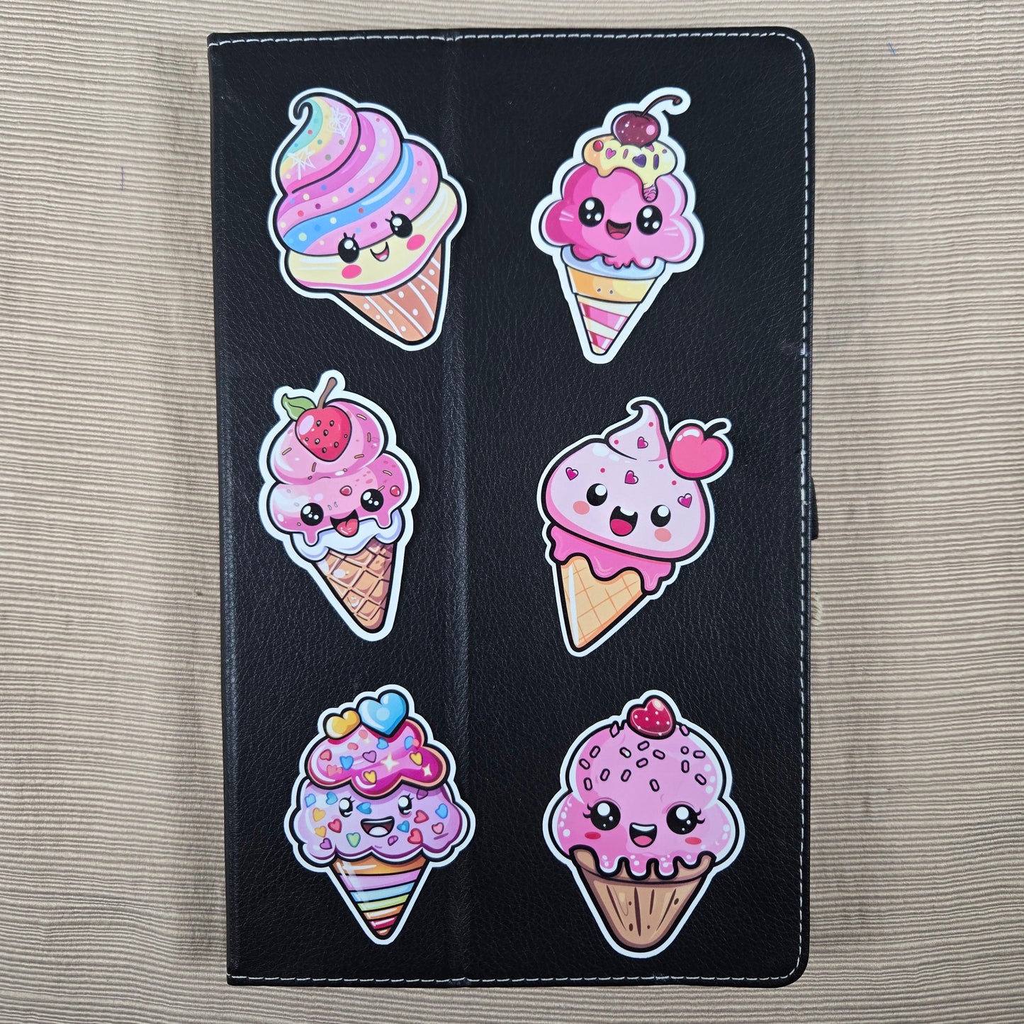 Adorable Ice Cream Cone Stickers