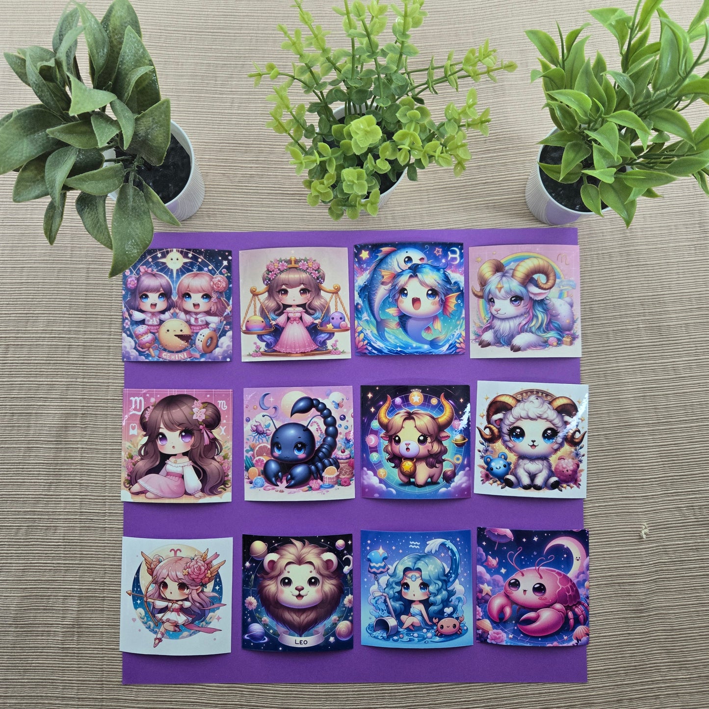 Kawaii Zodiac Stickers