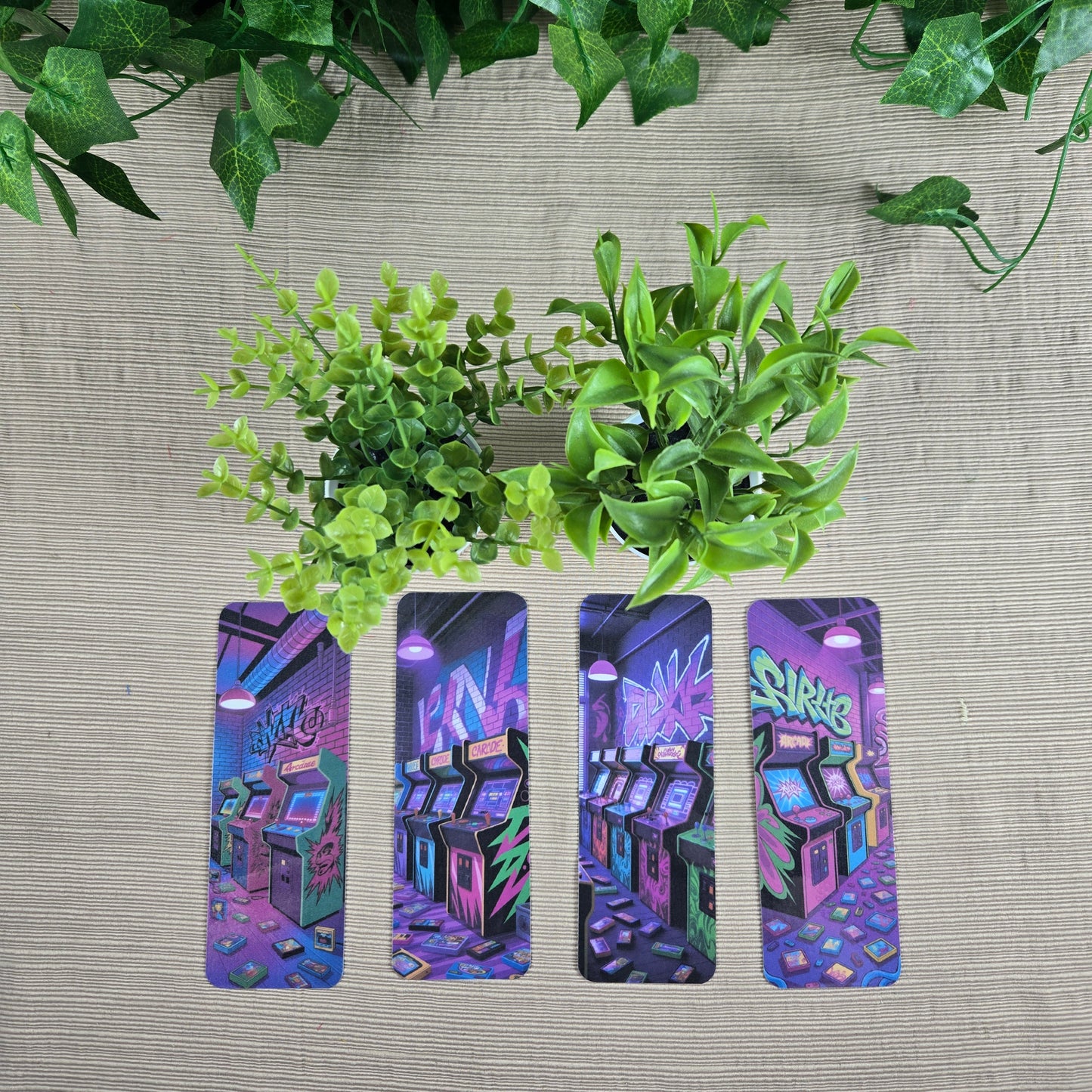 Retro Graffiti Arcade Bookmark