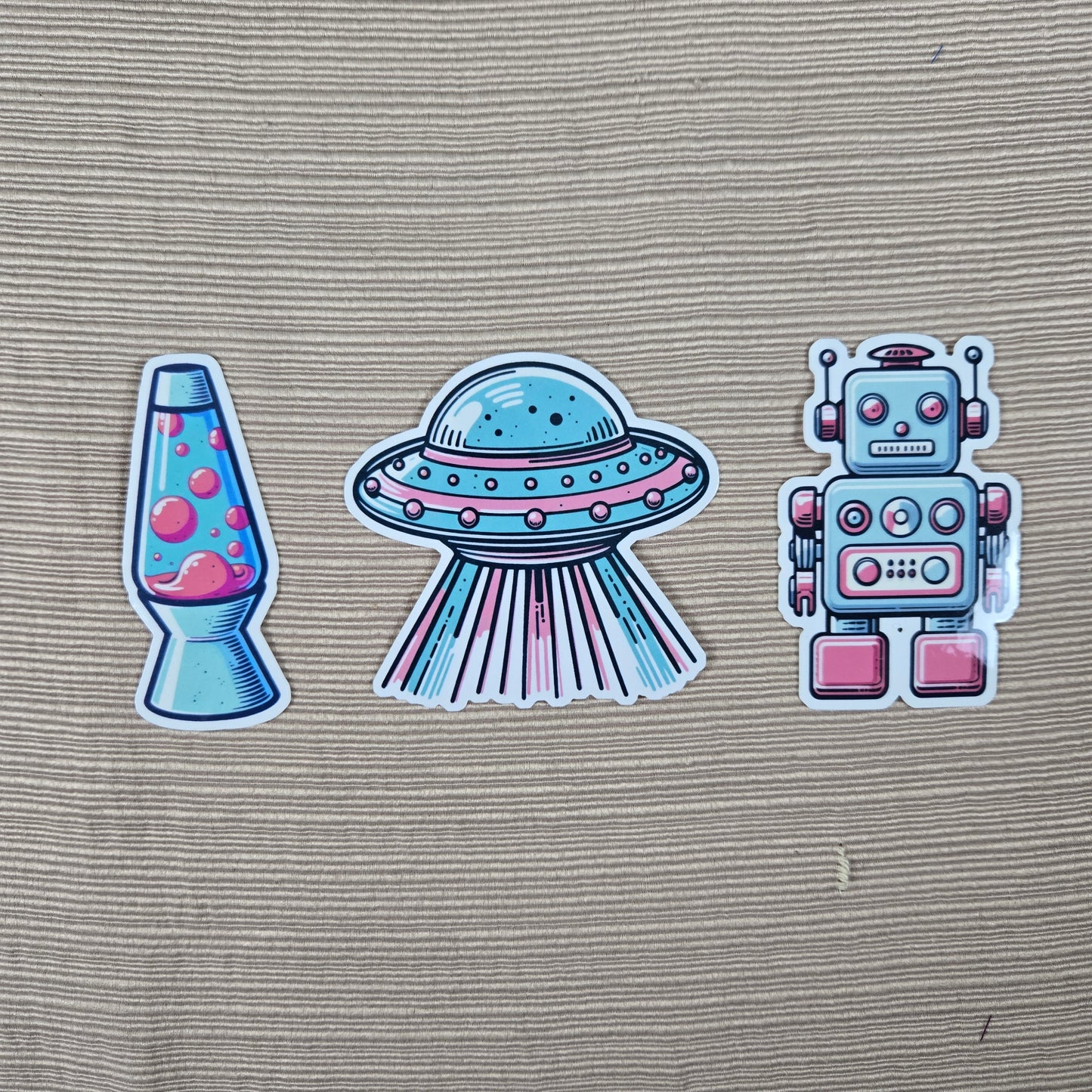 Retro Space Stickers