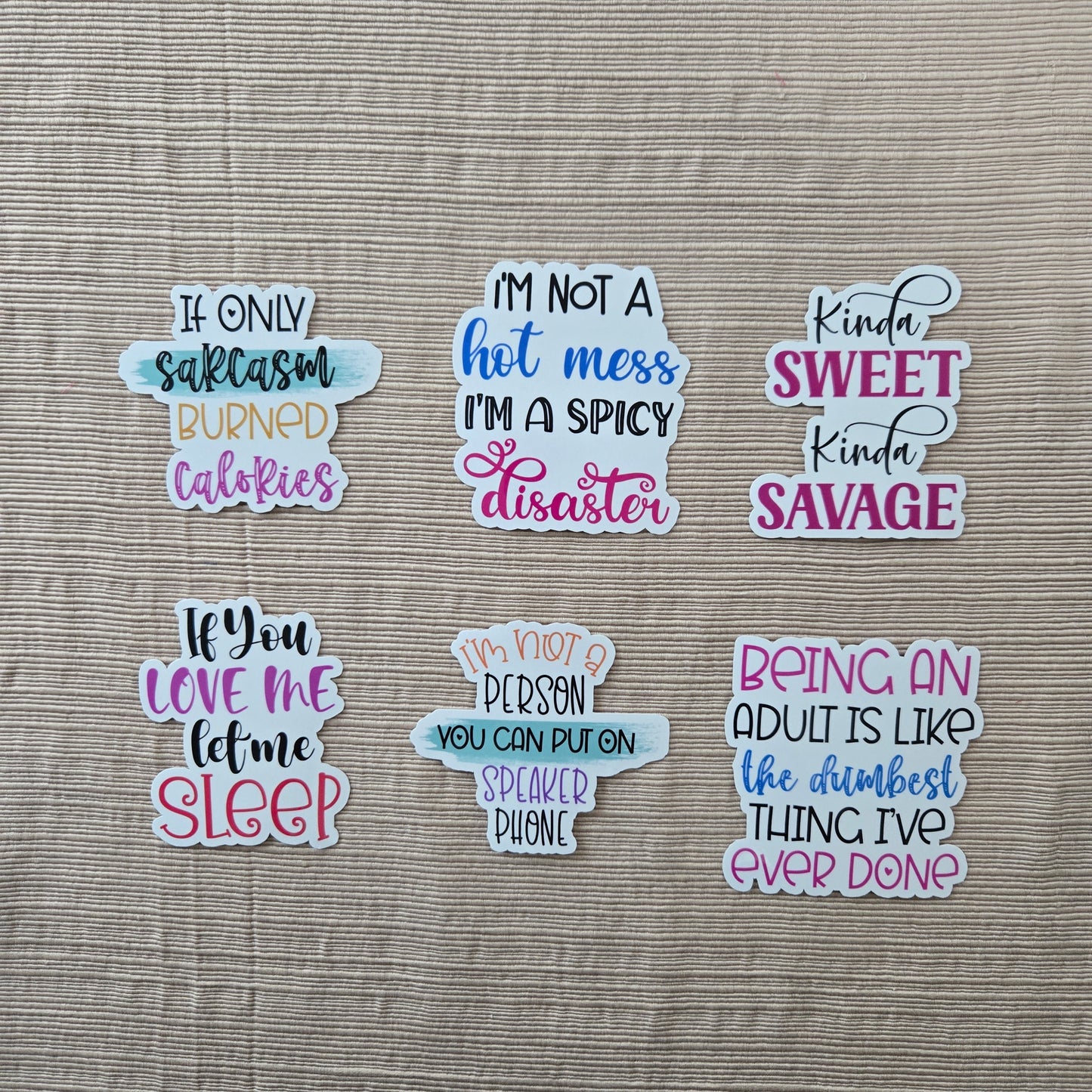 Sarcastic Funny Quote Stickers