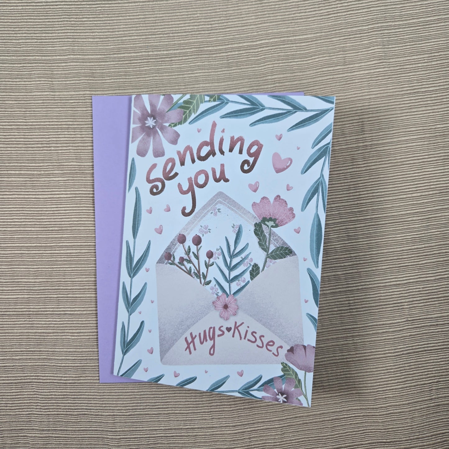 Sending Hugs and Kisses Get Well Soon Card