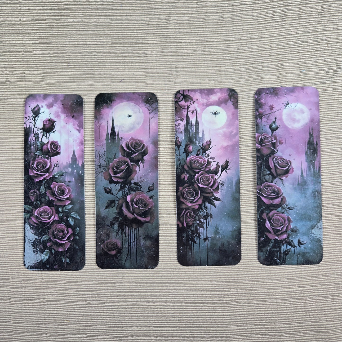 Roses with Spider Bookmark
