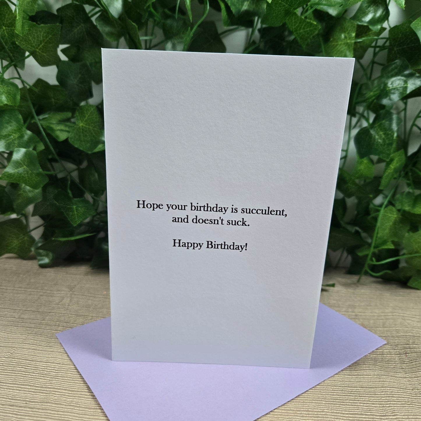 Funny Succulent Birthday Card