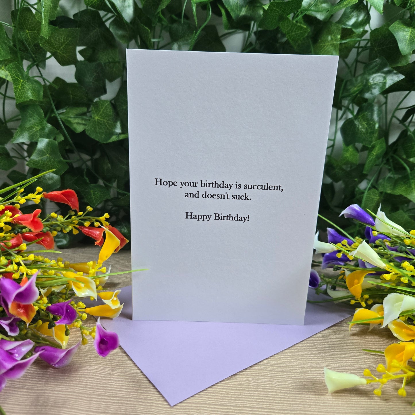Funny Succulent Birthday Card