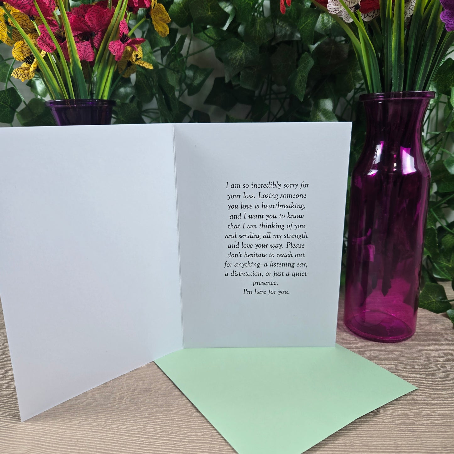 Forest Scenic Sympathy Card
