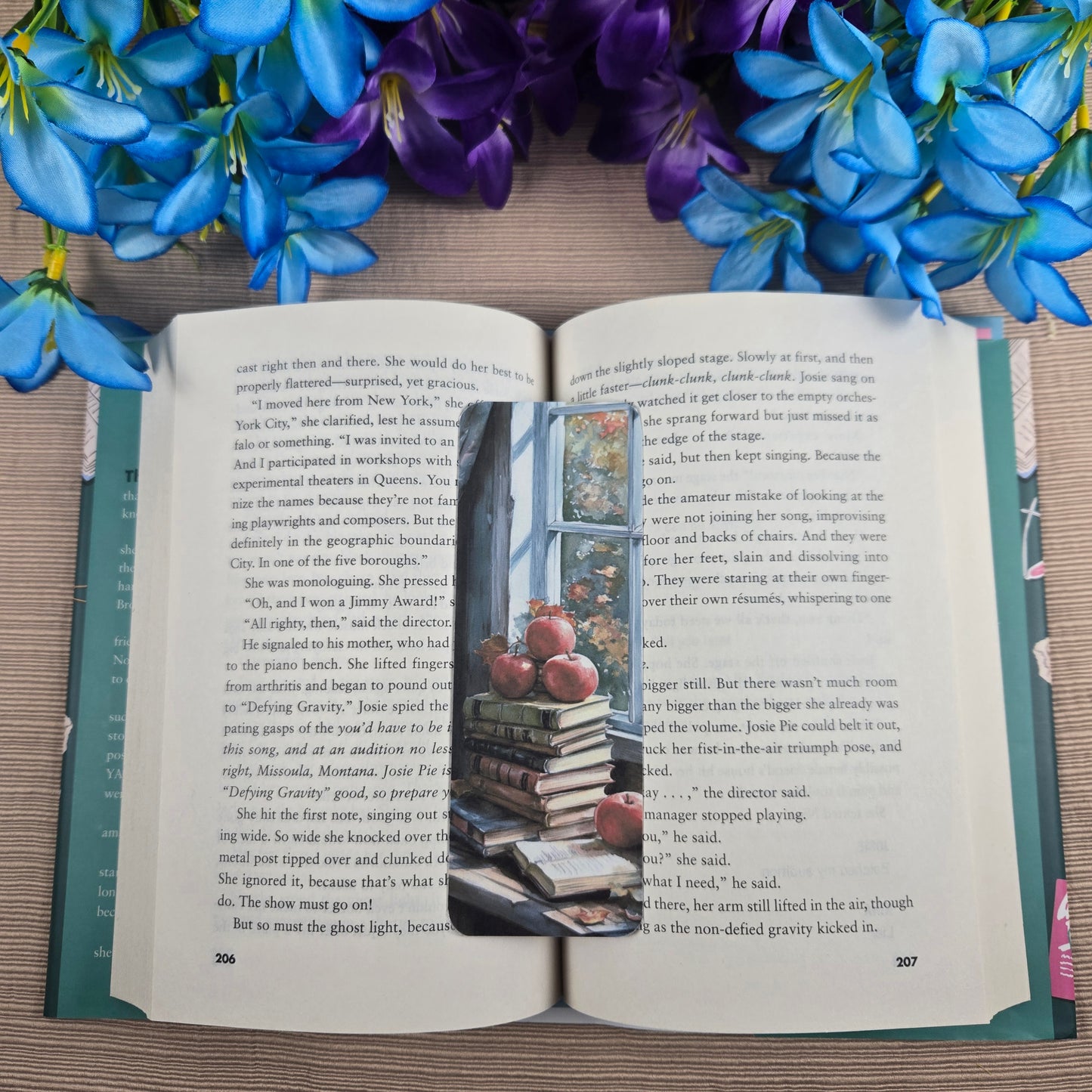 Apples and Books Bookmark