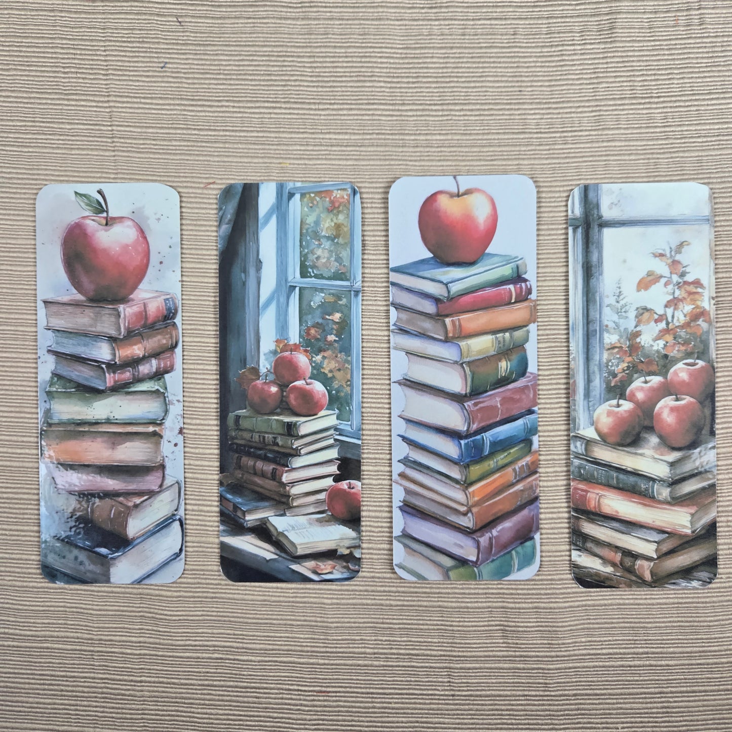 Apples and Books Bookmark