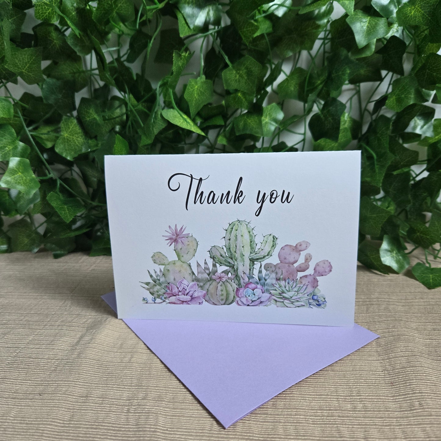 Cactus Thank You Card