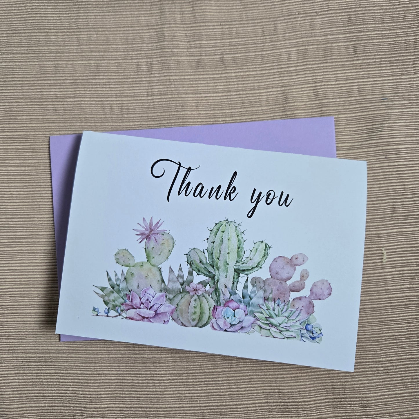 Cactus Thank You Card