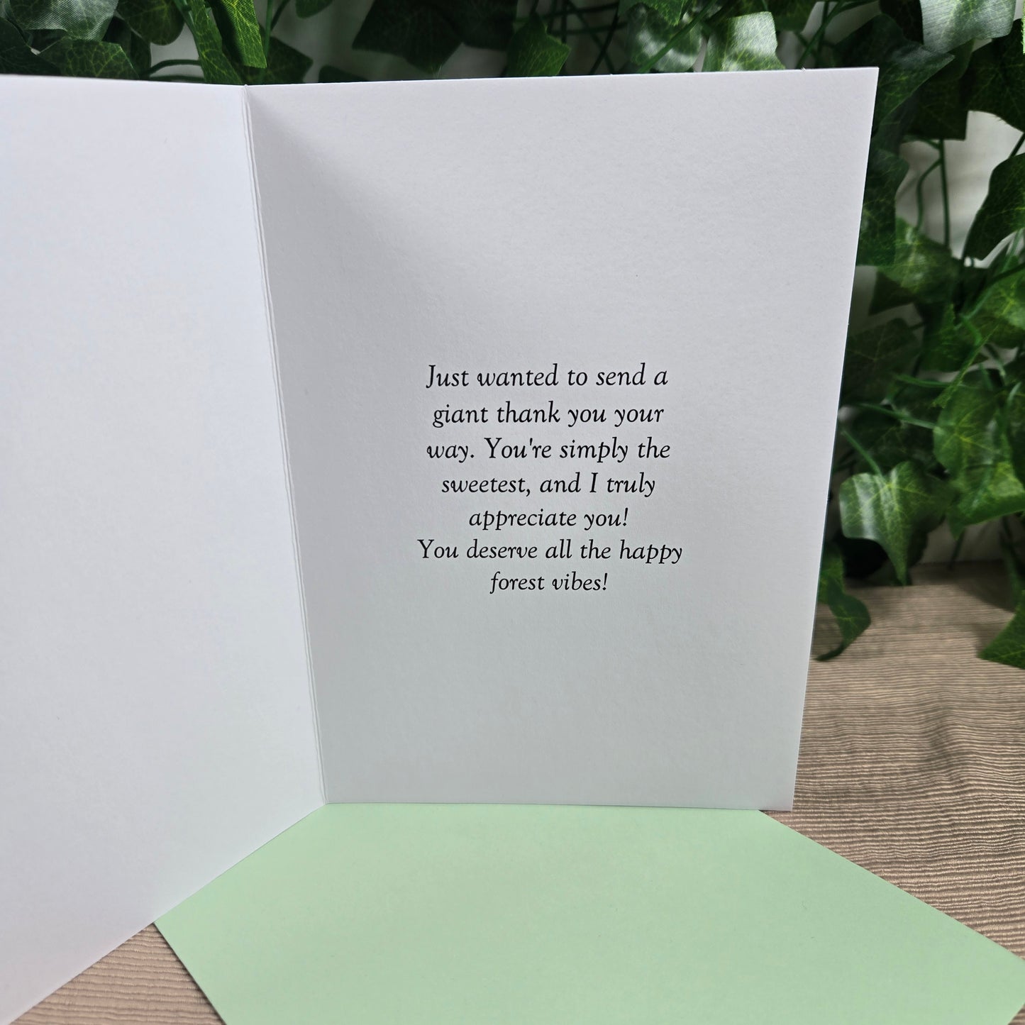 Forest Critters Thank You Card