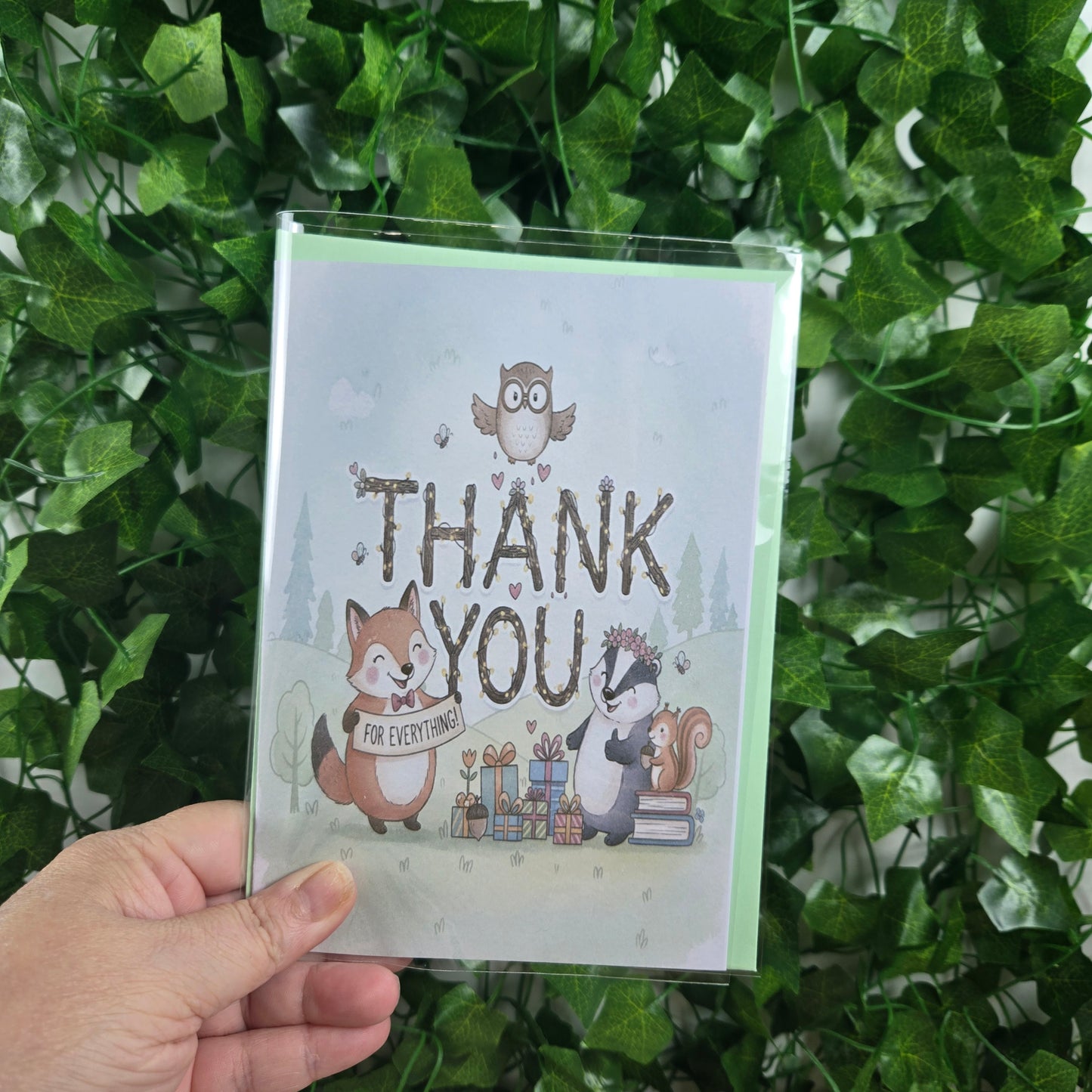 Forest Critters Thank You Card