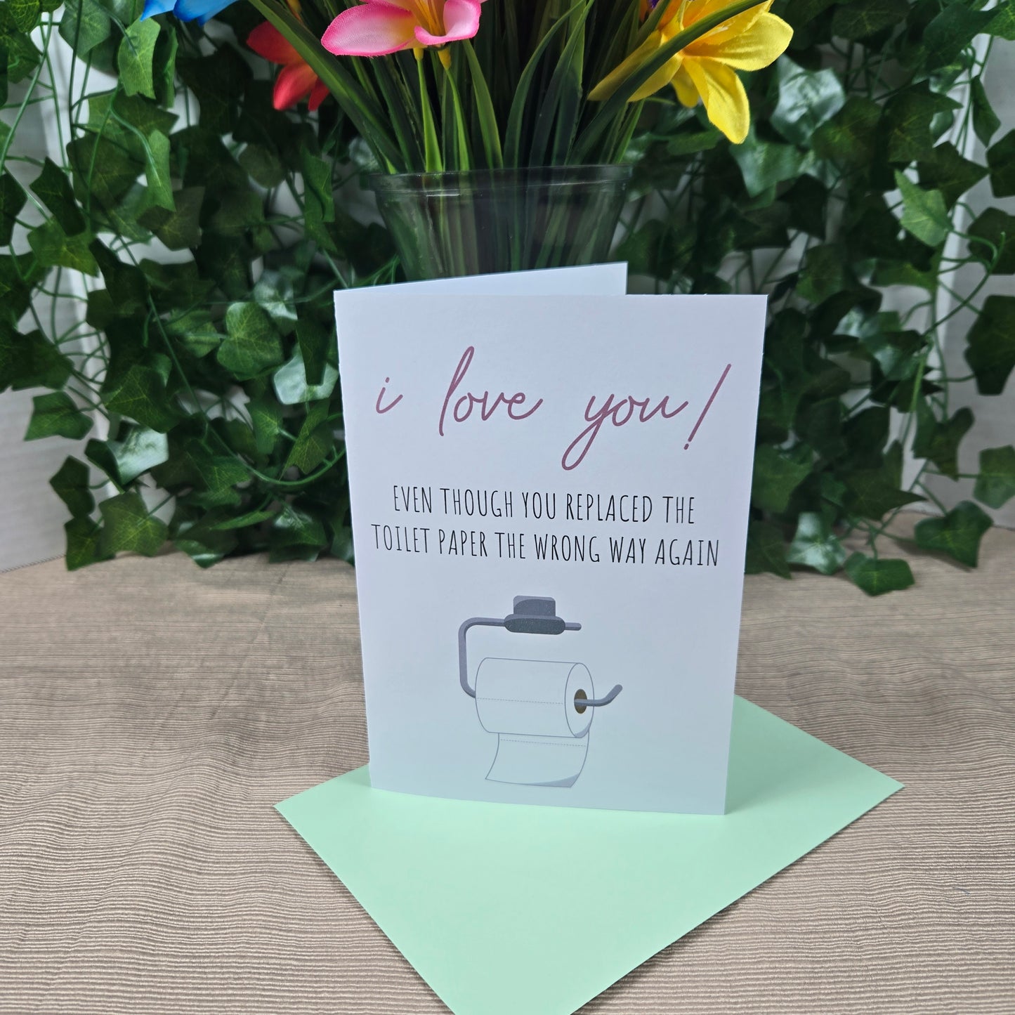 Funny Love Toilet Paper Card