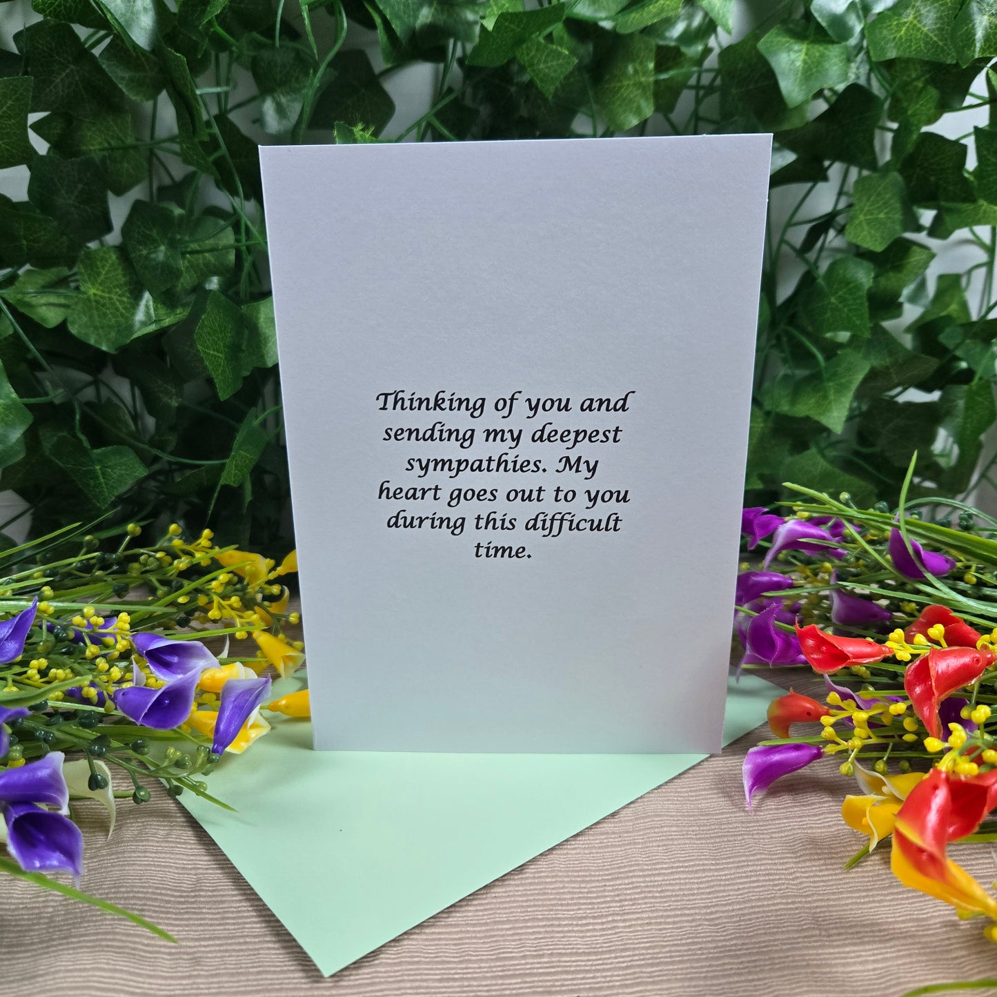 With Sympathy Card