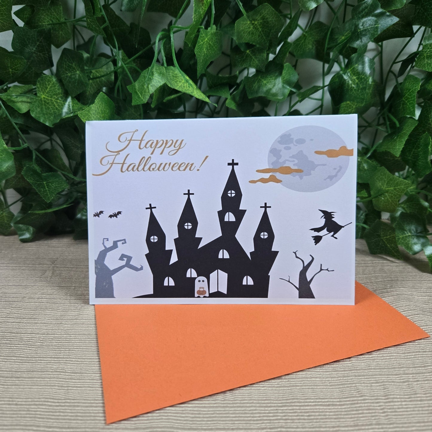 Haunted House Halloween Card