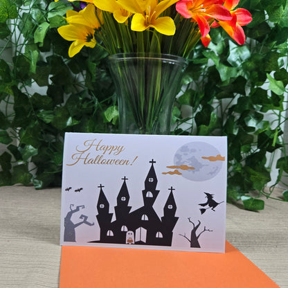 Haunted House Halloween Card