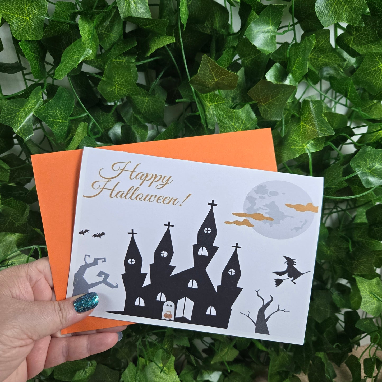 Haunted House Halloween Card