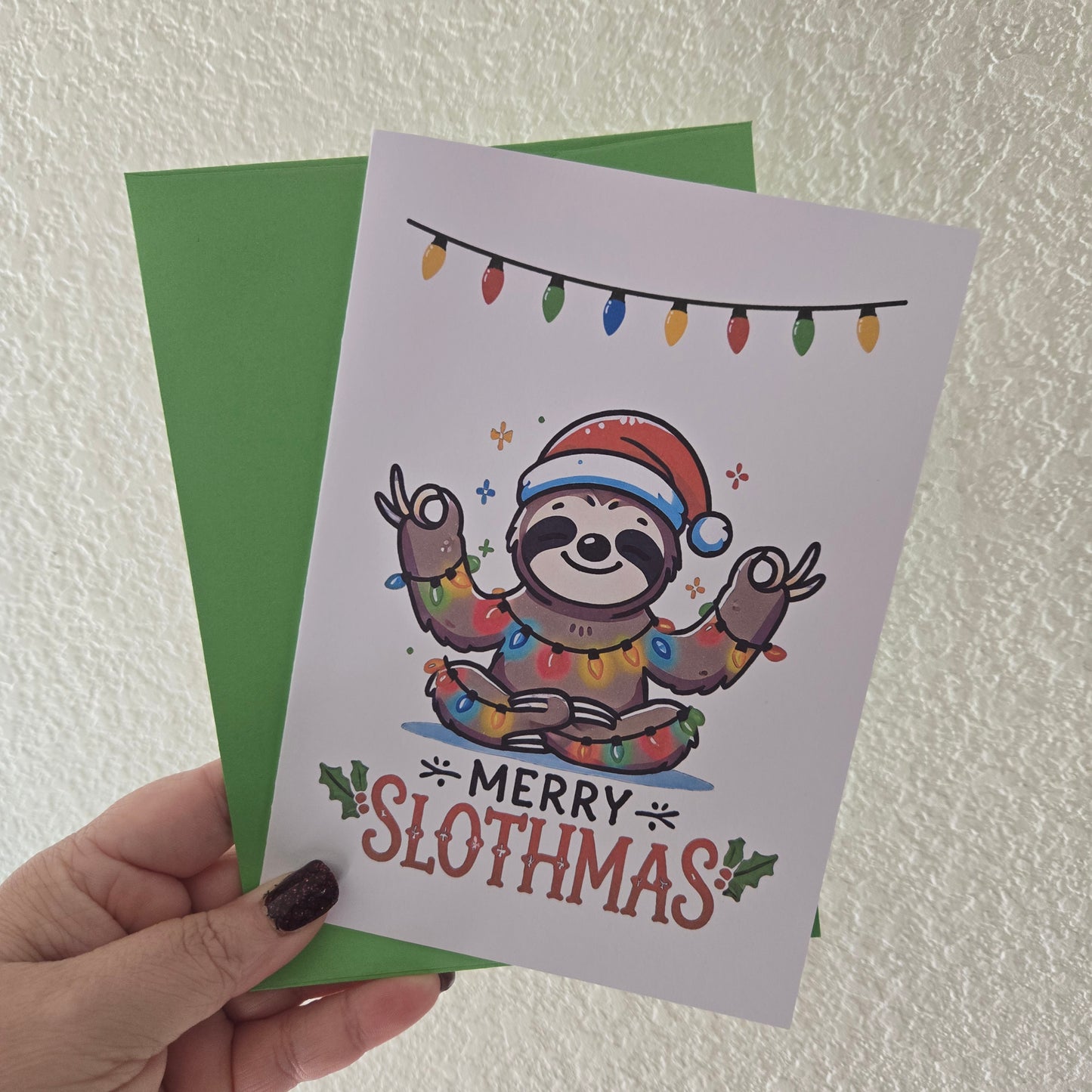 Merry Slothmas Christmas Card