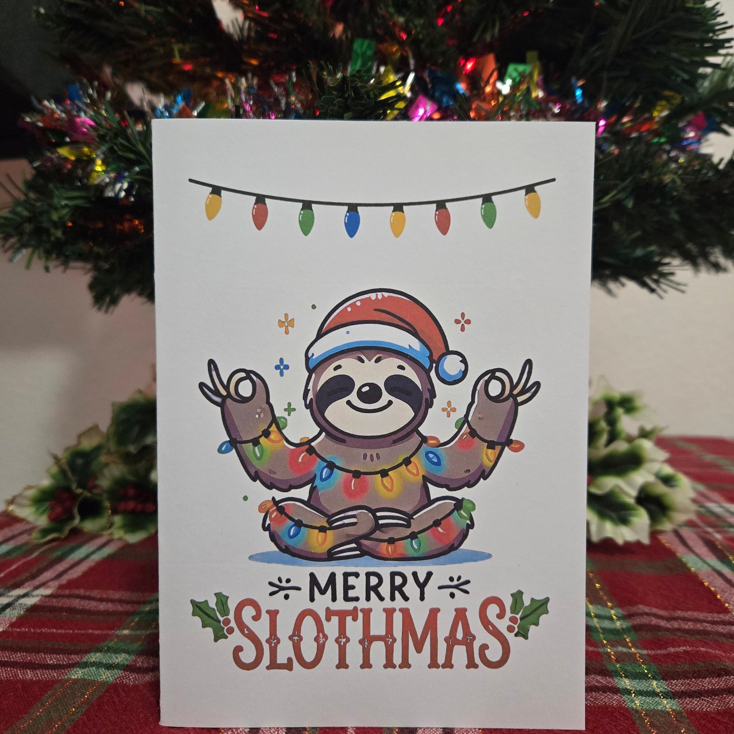 Merry Slothmas Christmas Card