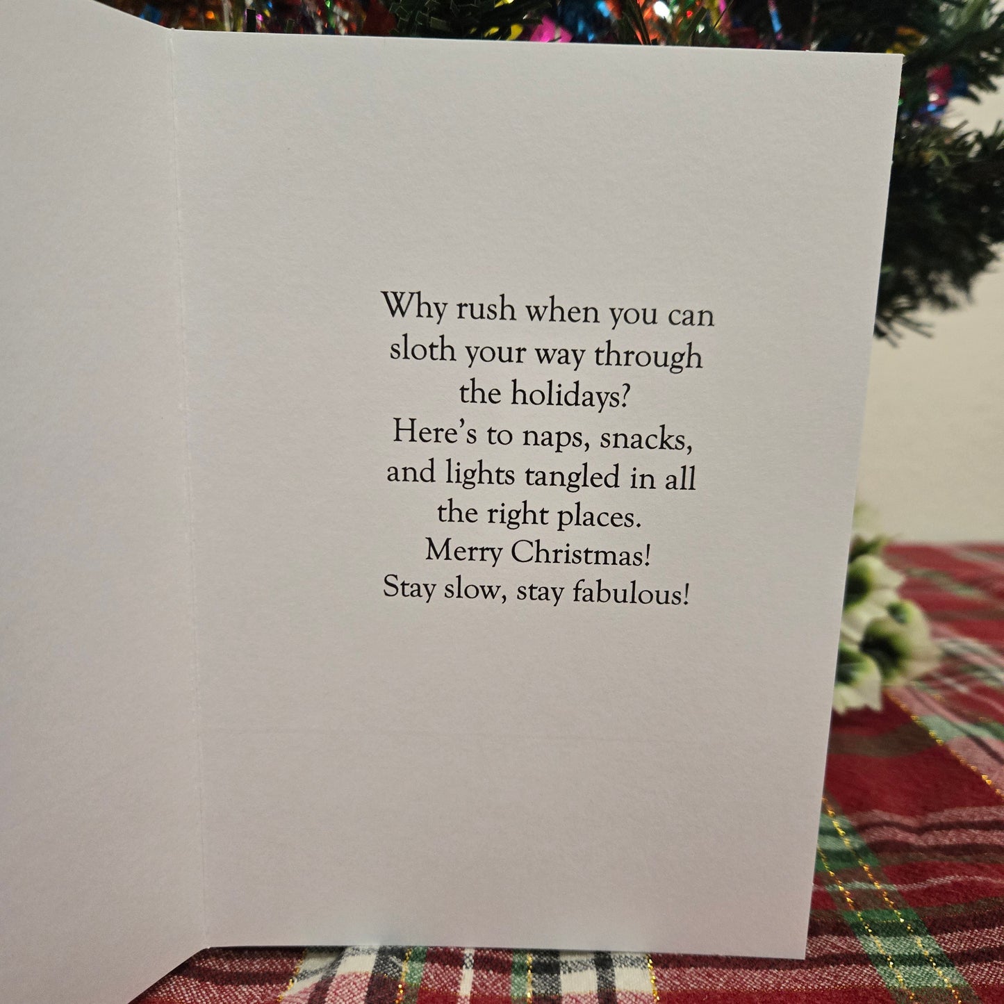 Merry Slothmas Christmas Card