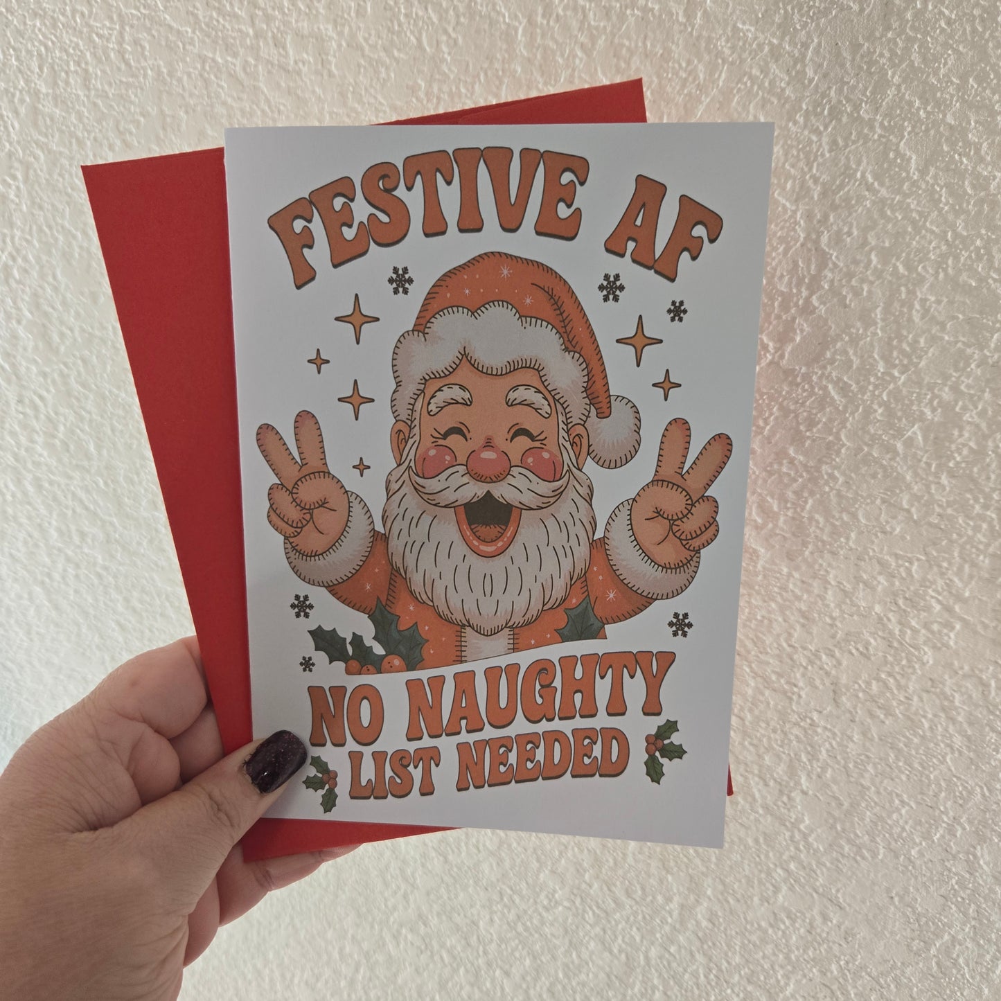 Festive AF Christmas Card