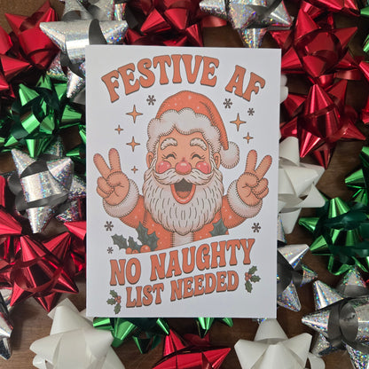 Festive AF Christmas Card