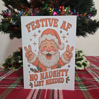 Festive AF Christmas Card