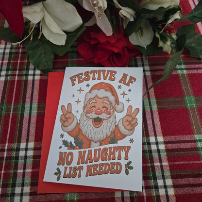 Festive AF Christmas Card