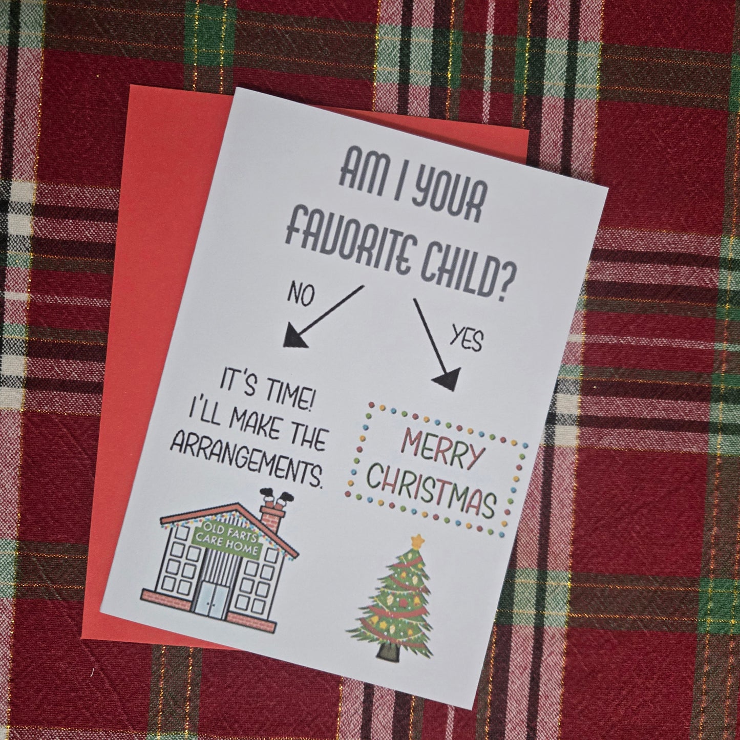 Am I Your Favorite Child Christmas Card