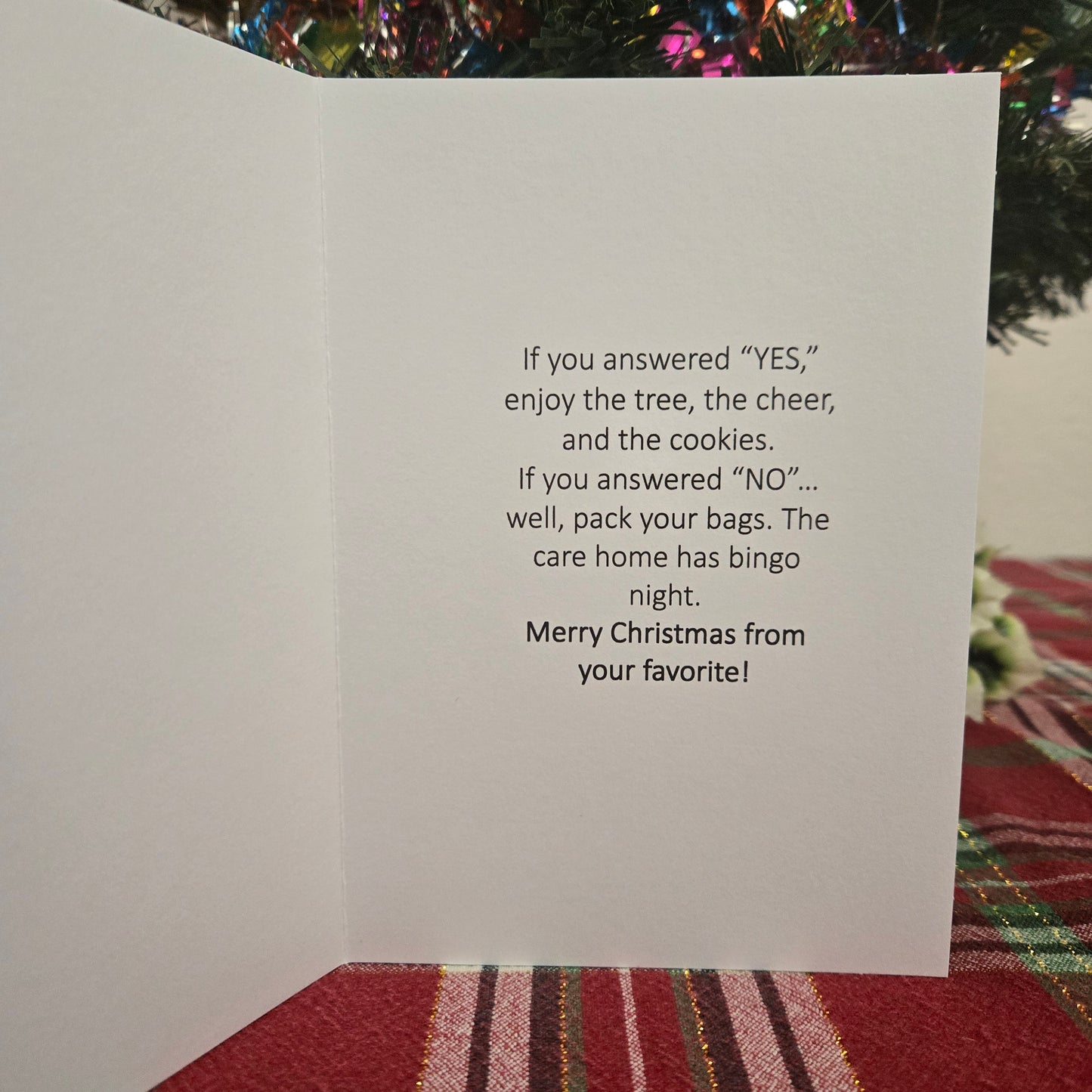 Am I Your Favorite Child Christmas Card