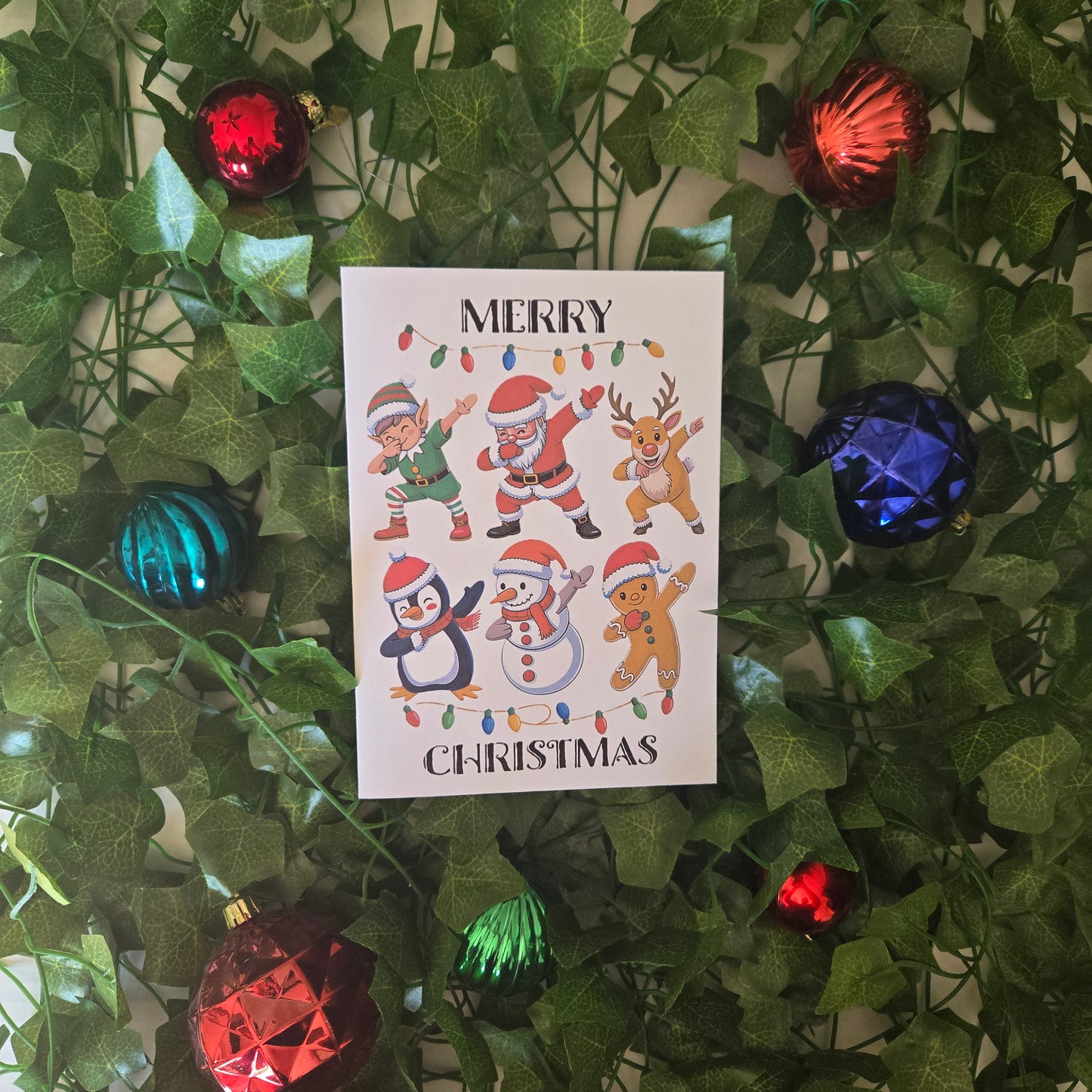 Dancing Dabbing Christmas Card