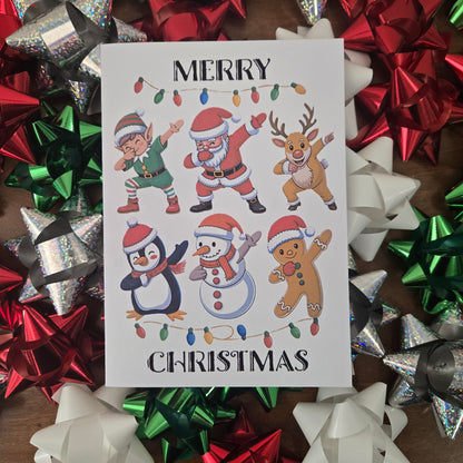 Dancing Dabbing Christmas Card