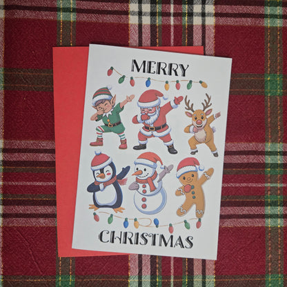 Dancing Dabbing Christmas Card