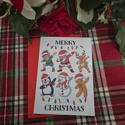 Dancing Dabbing Christmas Card