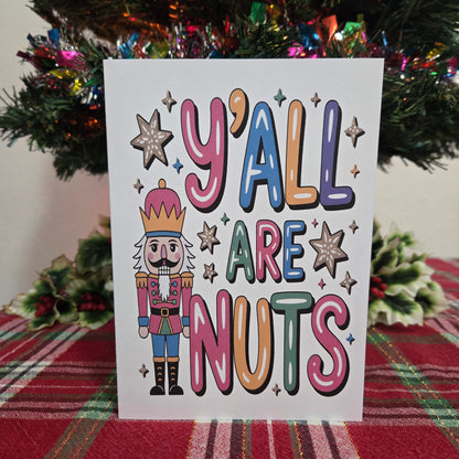 Y'all are Nuts Christmas Card