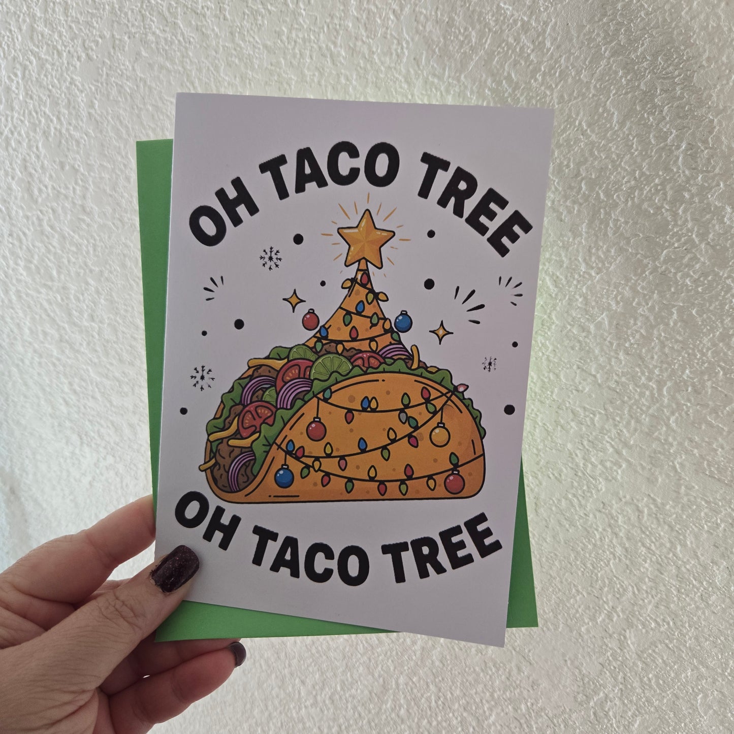 Oh Taco Tree Christmas Card